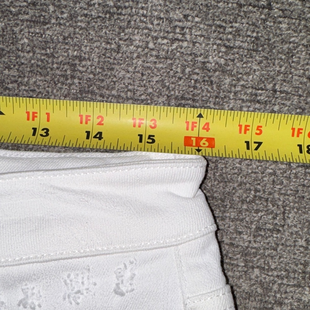 Lovervet Women's White Frayed Denim Shorts - Picture 6 of 8